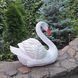 buy Garden Swan Statue, Head Turned Left, White 2