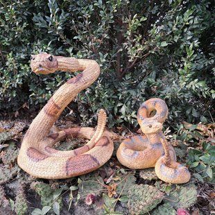 kaufen Gartenfigur Schlange, Klapperschlangen Braun, Set 1