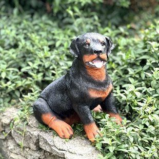 kaufen Rottweiler Baby Hund Gartenfigur 1