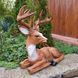 kaufen Gartenfigur Mittlerer liegender Hirsch 5