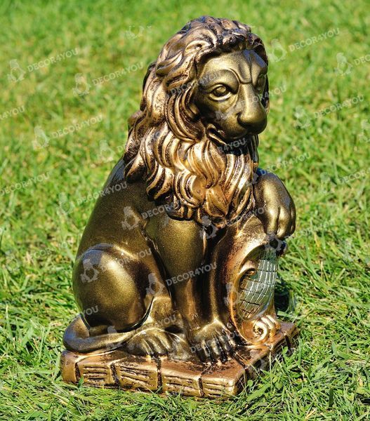 buy Garden figure Lion with left shield small 4