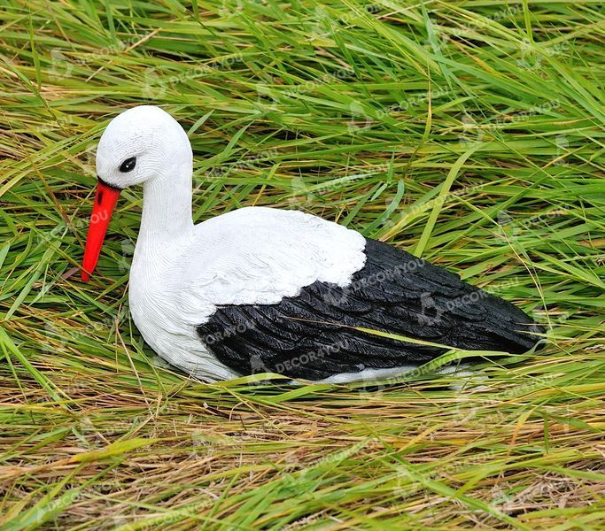 buy Garden figure No. 2 Small nesting stork 4