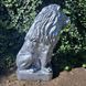 buy Garden Figure Large Lion 83 cm with left shield Silver 2