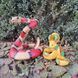 kaufen Gartenfigur Schlange Set, Klapperschlangen Rot und Bunt 1