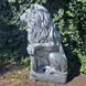 buy Garden Figure Large Lion 83 cm with left shield Silver 9