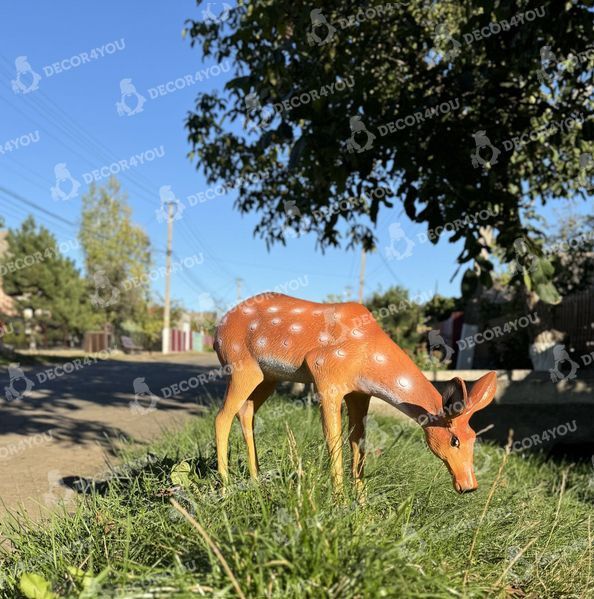 buy Garden figure Roe deer grazing 7