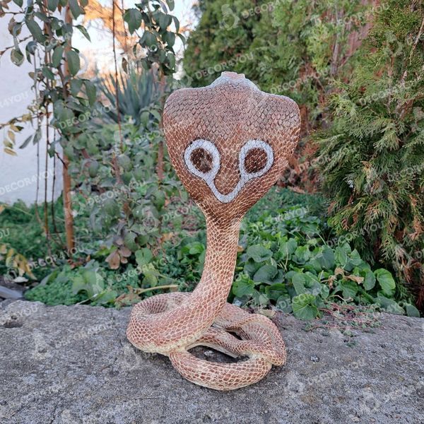 kaufen Gartenfigur Schlange, Kobra Braun 4