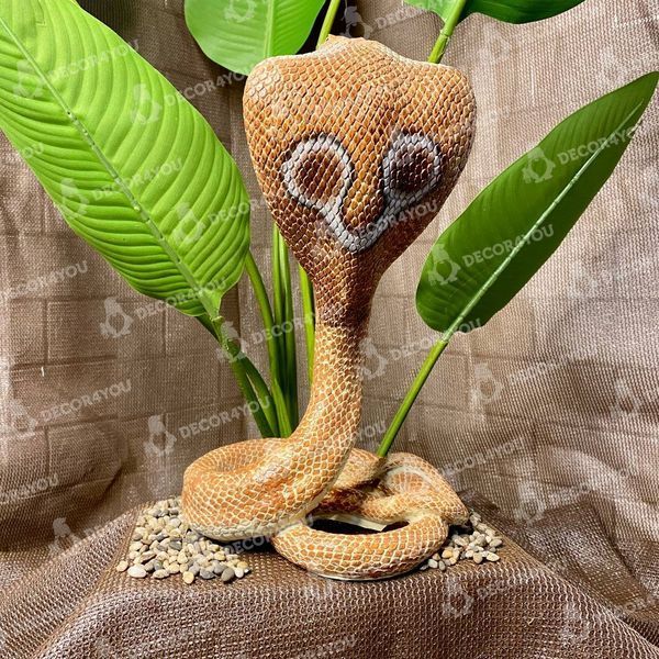 kaufen Gartenfigur Schlange, Kobra Braun 6