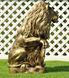 buy Garden Figure Large Lion 83 cm with right shield Gold 3