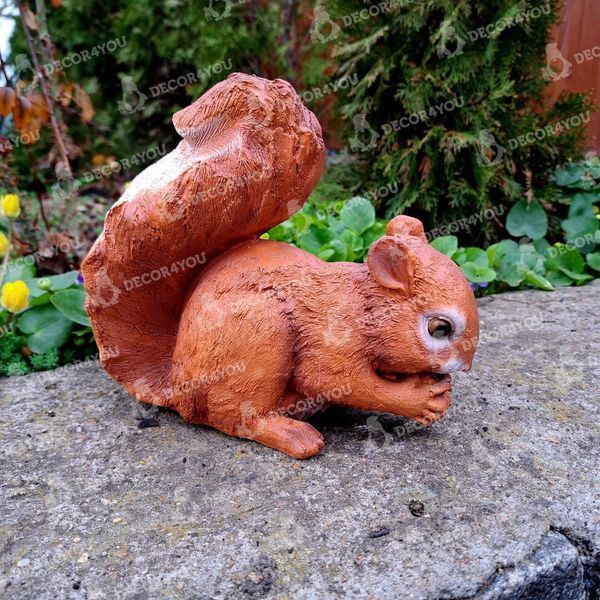 buy Garden figure Squirrel gnawing a nut 3
