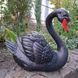 buy Garden Swan Statue, Head Right, Black 2