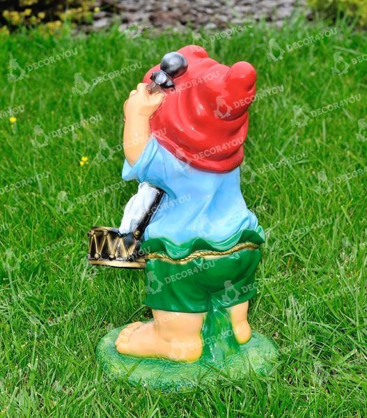 buy Garden figure Dwarf Drummer Medium size 4