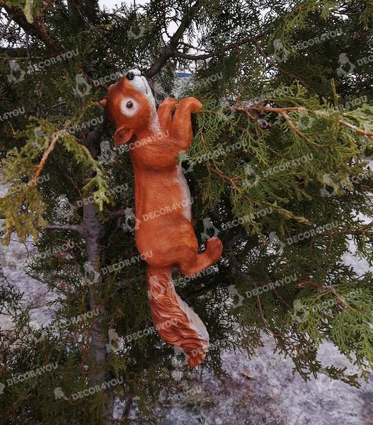 buy Garden figure Squirrel hanging left large 12