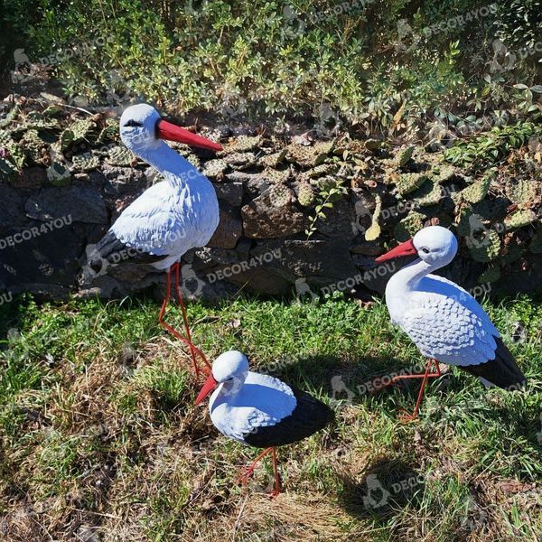 buy Garden figure Family of garden storks #77 on metal legs 2