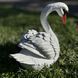 buy Garden Swan Statue, Head Right, White 3