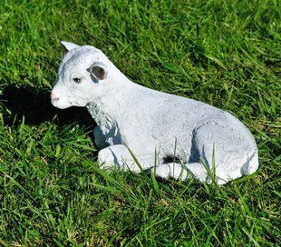 buy Garden figure Medium recumbent lamb 1