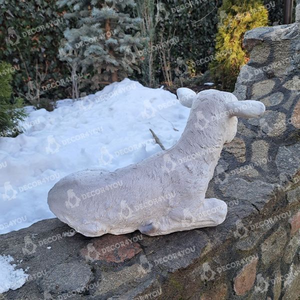 buy Garden figure Medium recumbent lamb 10