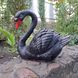 kaufen Gartenfigur Schwan, Kopf nach links, Schwarz 1