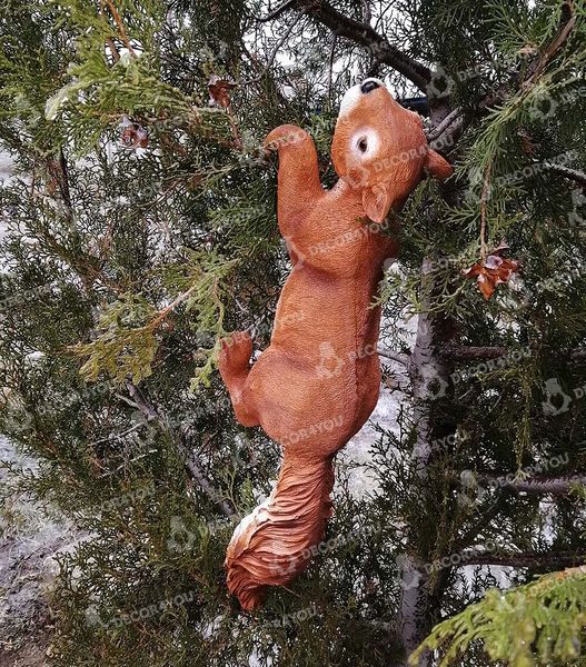 buy Garden figure Squirrel hanging right large 8