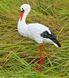 buy Garden figure Small stork #5 on metal legs 1