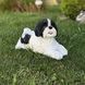kaufen Gartenfigur Shih-tsu liegend, wei&szlig; und schwarz 4