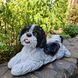 kaufen Gartenfigur Shih-tsu liegend, wei&szlig; und schwarz 1