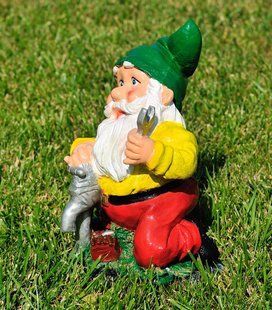 buy Garden figure Dwarf plumber small 1
