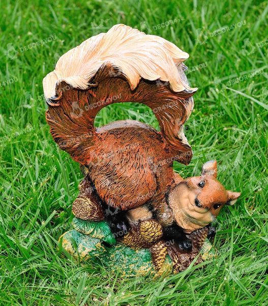 buy Garden figure Squirrel with cones 3