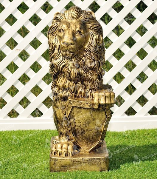 buy Garden figure Large Lion with left shield 5