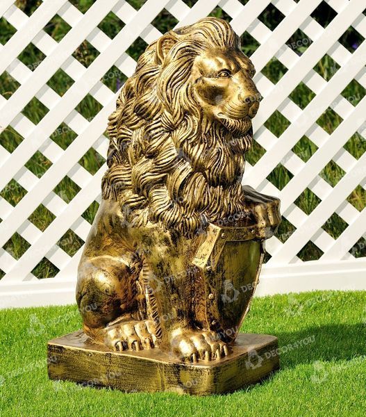 buy Garden figure Large Lion with left shield 12
