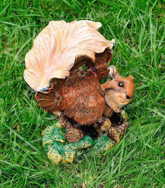 buy Garden figure Squirrel with cones 4