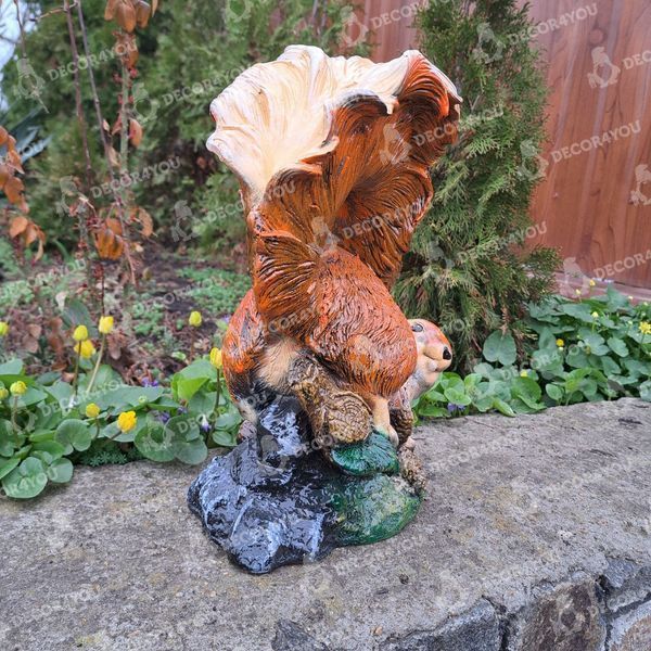 buy Garden figure Squirrel with cones 9