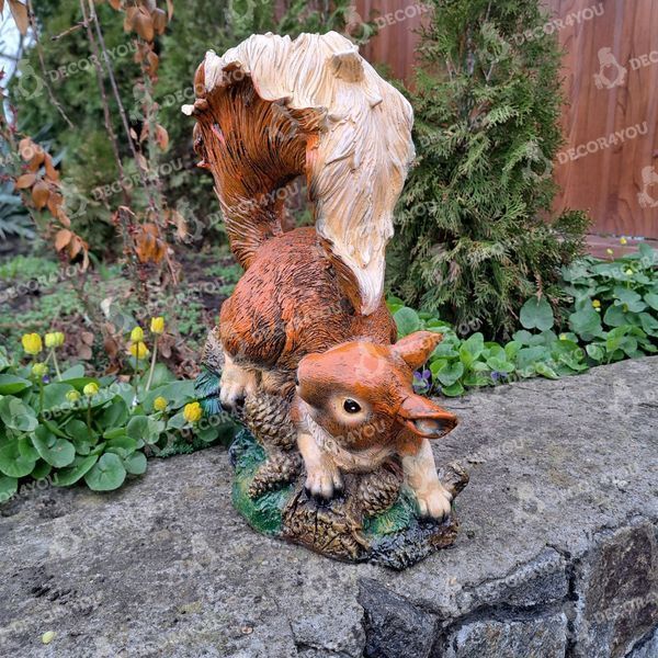 buy Garden figure Squirrel with cones 8
