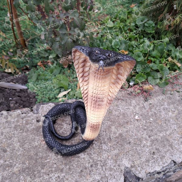 kaufen Gartenfigur Schlange, Kobra, Schwarz 2