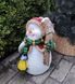 kaufen Neujahrsgartenfigur Schneemann mit Besen &bdquo;Veselih Svyat!&ldquo; 2