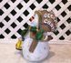 kaufen Neujahrsgartenfigur Schneemann mit Besen &bdquo;Veselih Svyat!&ldquo; 6