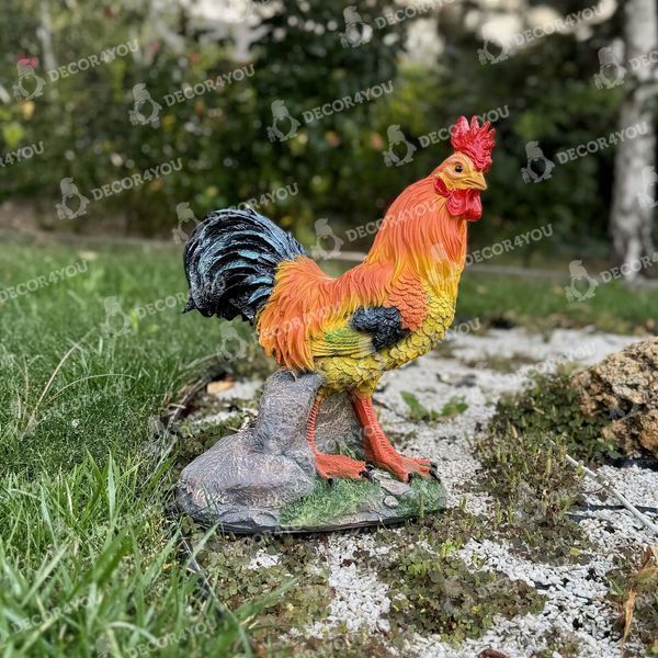 buy Garden figure Red Rooster 5