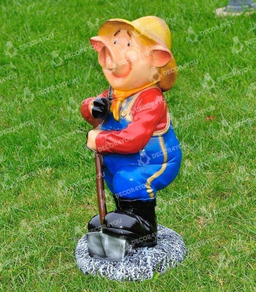 buy Garden figure Pig with shovel 2