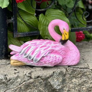 buy Garden figurine Flamingo pink medium for a nest 1