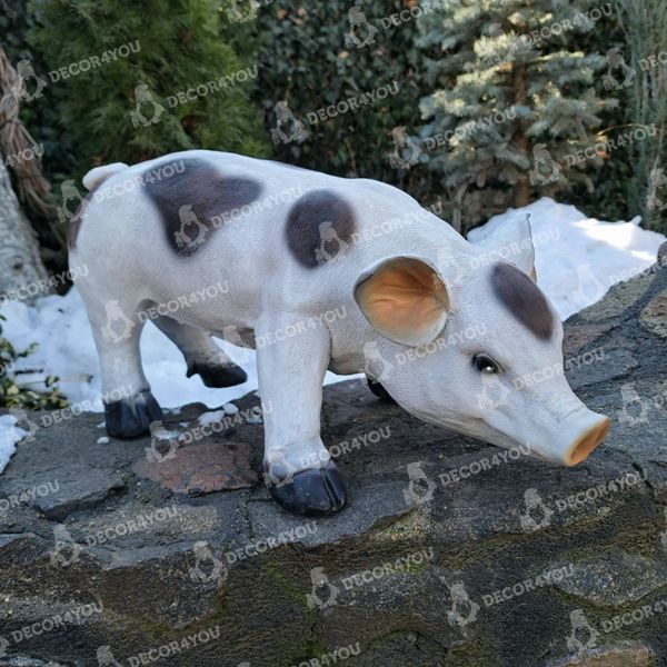 kaufen Gartenfigur Fleckiges Schweinchen 8