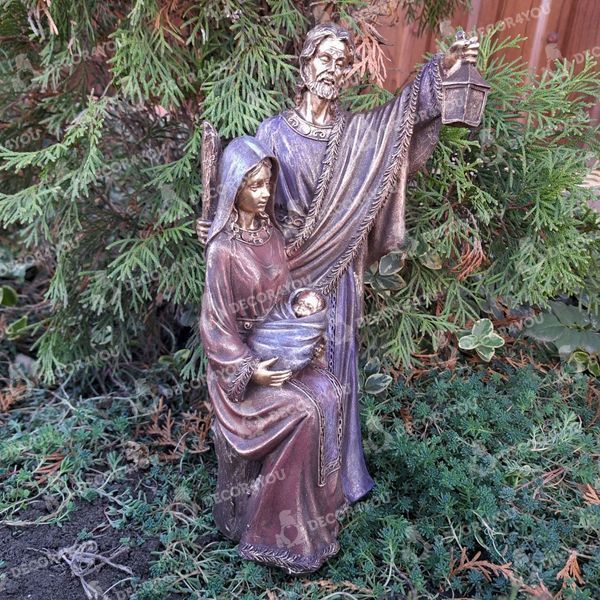 kaufen Dekofigur Krippenfigur "Die Jungfrau Maria mit dem Kind in den Armen, Josef h&auml;lt eine Laterne" 2