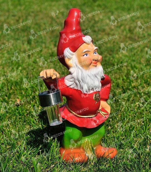 kaufen Gartenfigur Zwerg mit Laterne klein 2