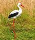 kaufen Gartenfigur Medium Storch #3 auf Metallbeinen 2
