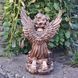 buy Garden figure Angel kneeling near the bowl, bronze 9