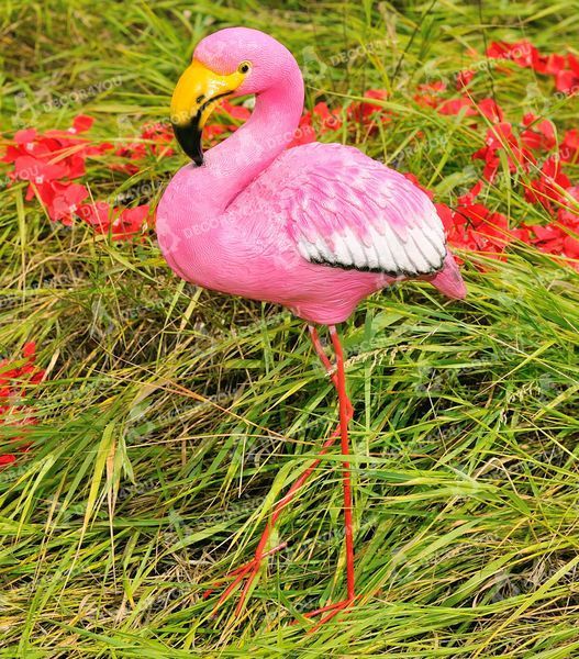 buy Garden figure Family of Flamingos #9 pink medium size 3