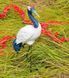buy Garden figure Crane on metal legs #4 8