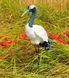 buy Garden figure Crane on metal legs #4 3