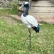 buy Garden figure Crane on metal legs #4 2