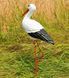 kaufen Gartenfigur Gro&szlig;er Storch #4 auf Metalltatzen 4