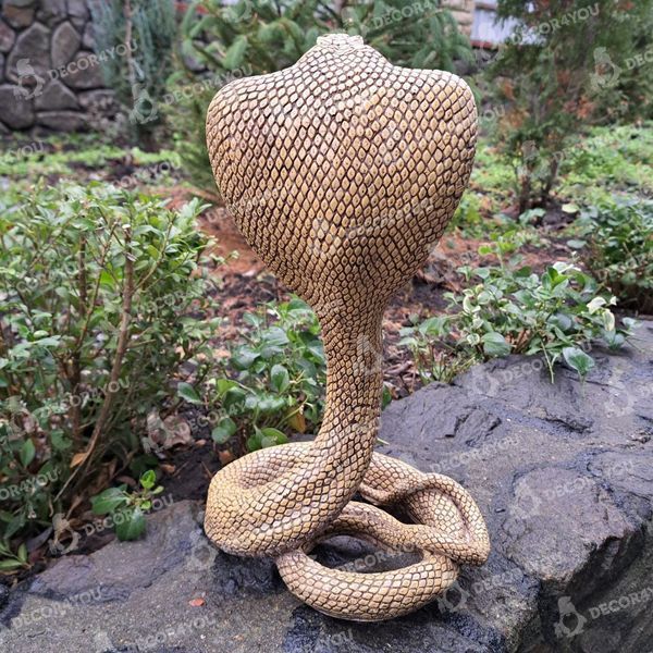 kaufen Gartenfigur Schlange, Kobra, Beige 4